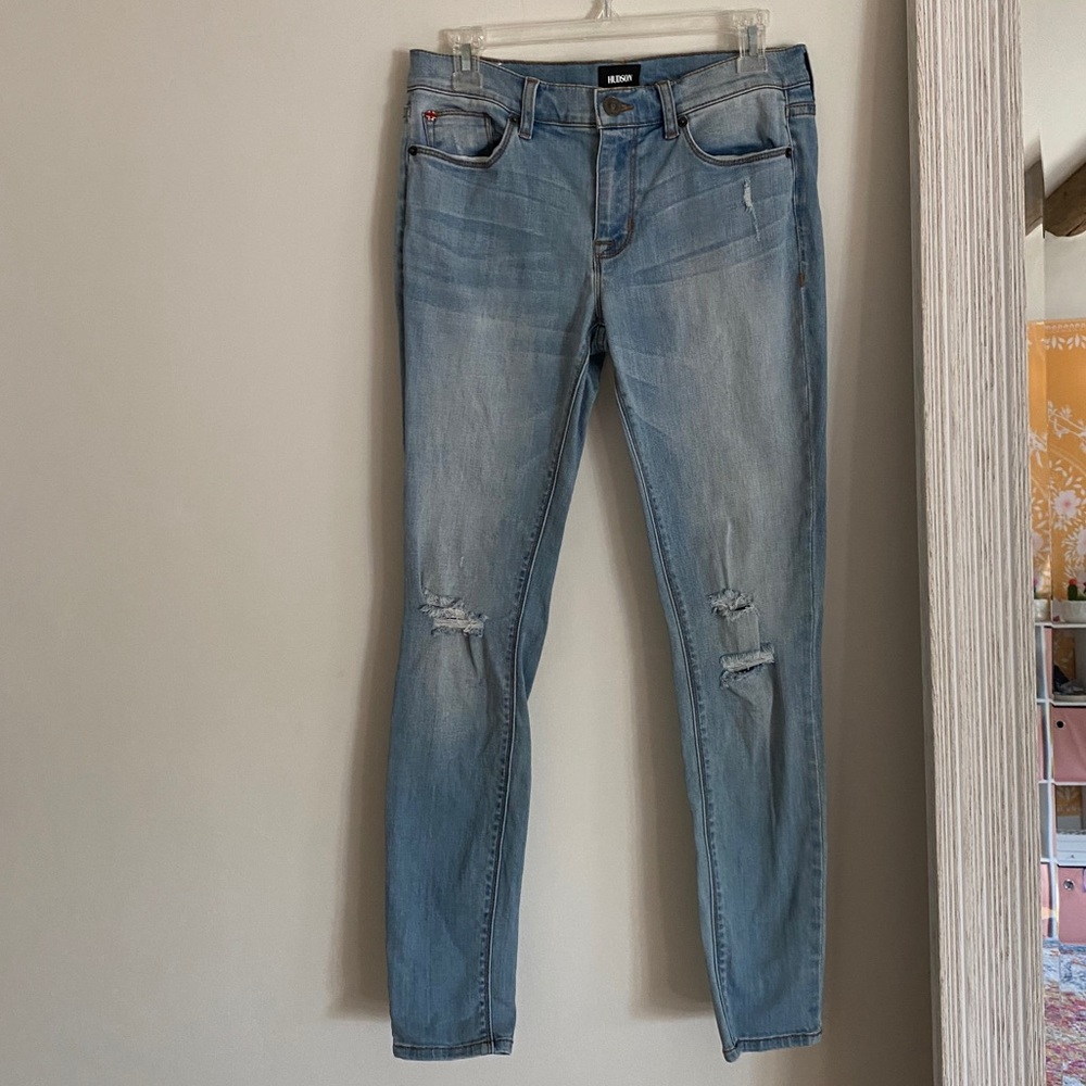 blue skinny jeans hudson